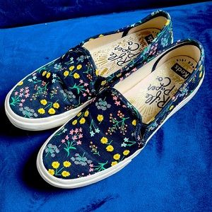 Keds Rifle Paper co. floral slip ons